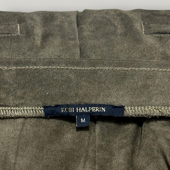 Kobi Halperin Women's Ankle- Length Trousers Size M Brown Stretchy and Velvety. - Picture 4 of 9